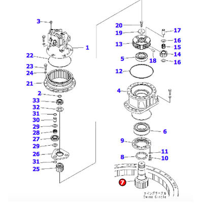 L'escavatore Parts Swing Shaft lega il Pin dell'asse di PC200-8 206-26-69111